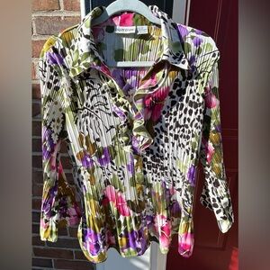 Apparenza Multicolor Patterned Women’s Blouse, Size L